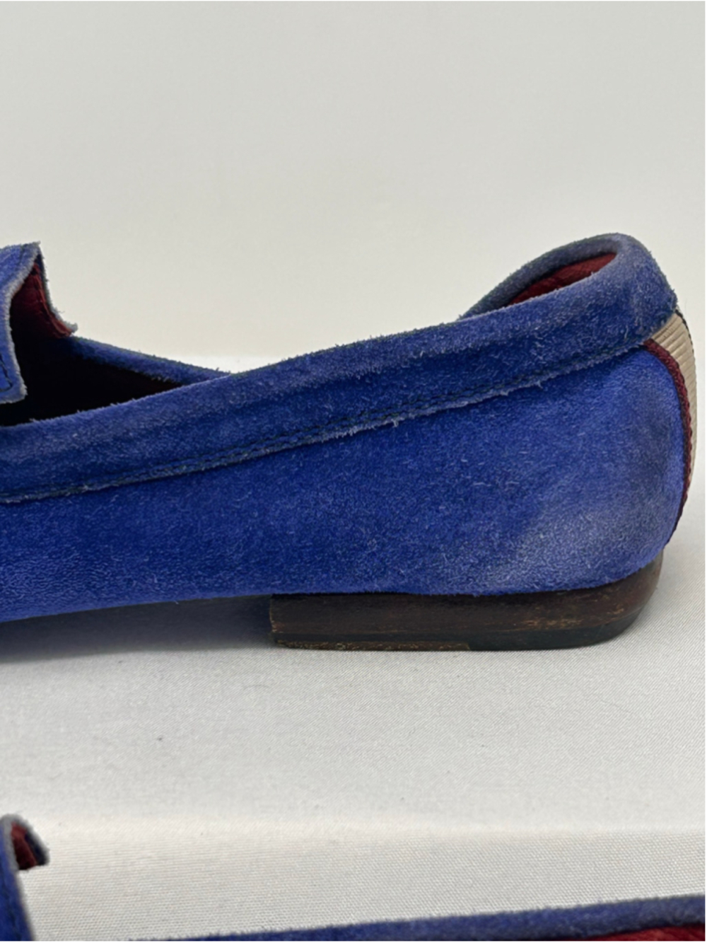 Burberry Dalwood Blue Suede Loafers EU 36.5 / Women’s 6.5 - Picture 2 of 9